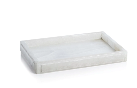 Alabaster Vanity Tray 11x7x1.25