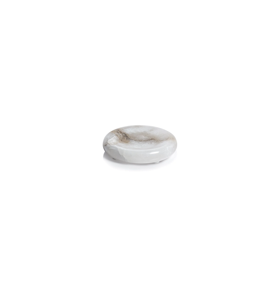 Cote dAzur Alabaster Round Soap Dish