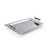 Spiga Stainless Steel Serving Bar Tray Nickel w Amber