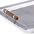 Spiga Stainless Steel Serving Bar Tray Nickel w Amber