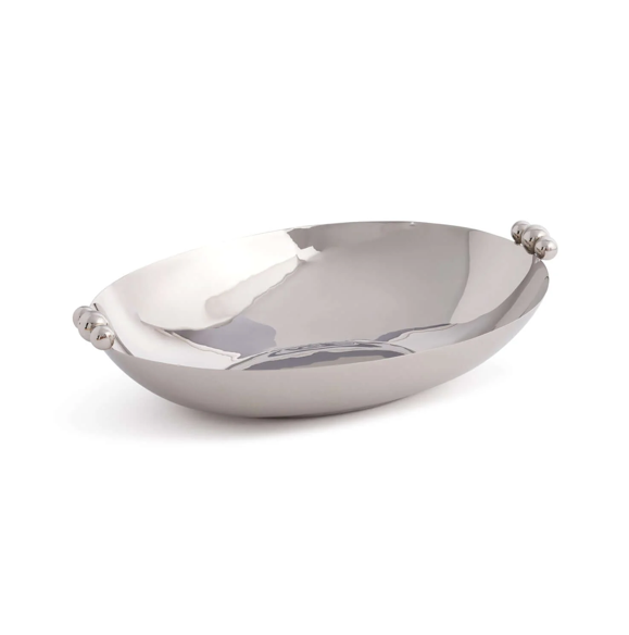 Metal Serving Bowl Polished Nickel