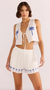 Isadora Top White Blue