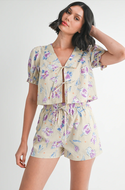 Clarissa Set Taupe Multi