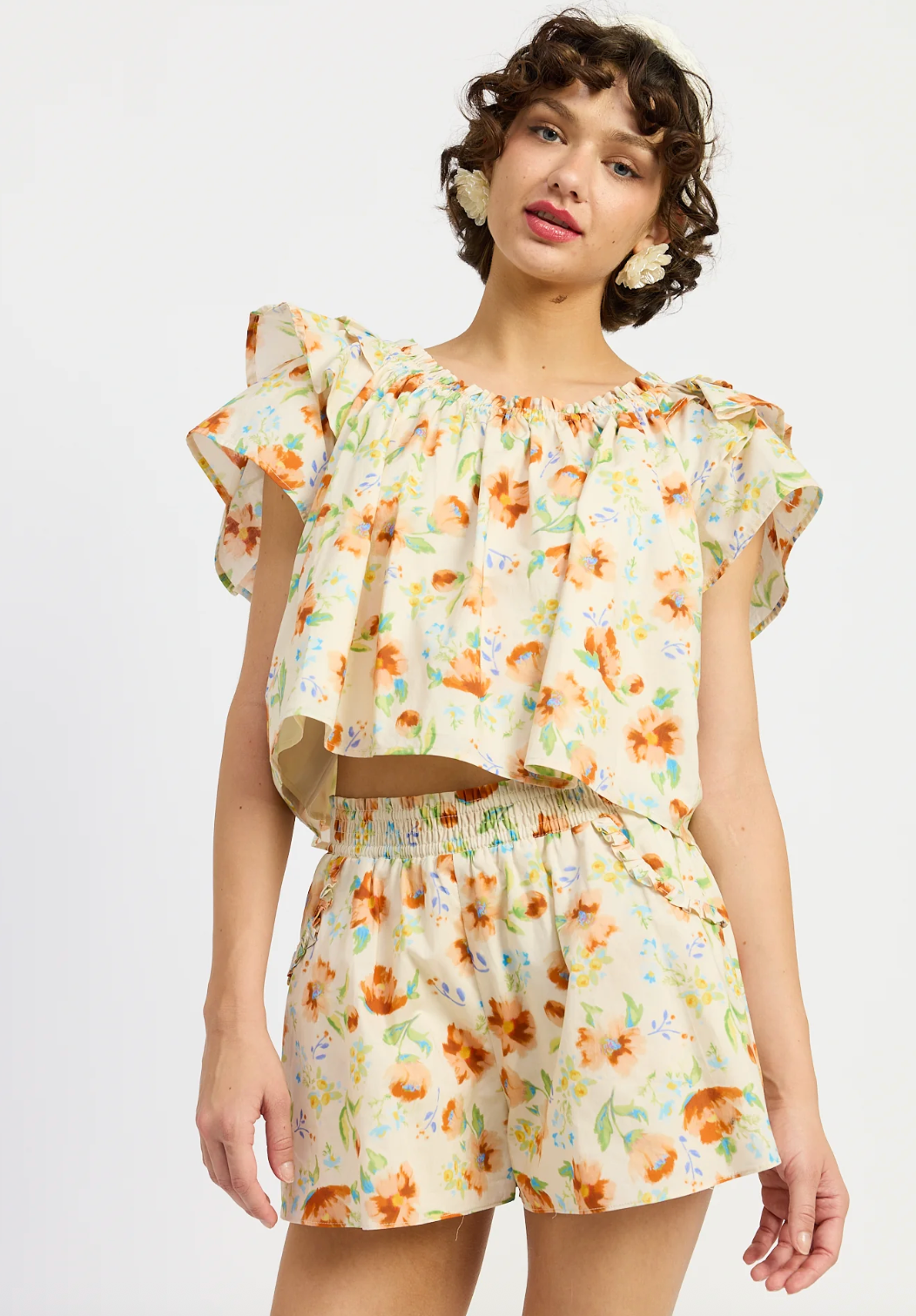 Chiara Smocked Shorts