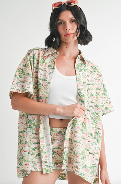 Zahra Oversized Shirt Multi