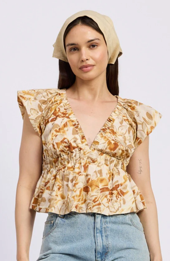 Gile Cropped Bubble Top