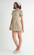 Smocked Short Sleeve Bubble Mini Dress