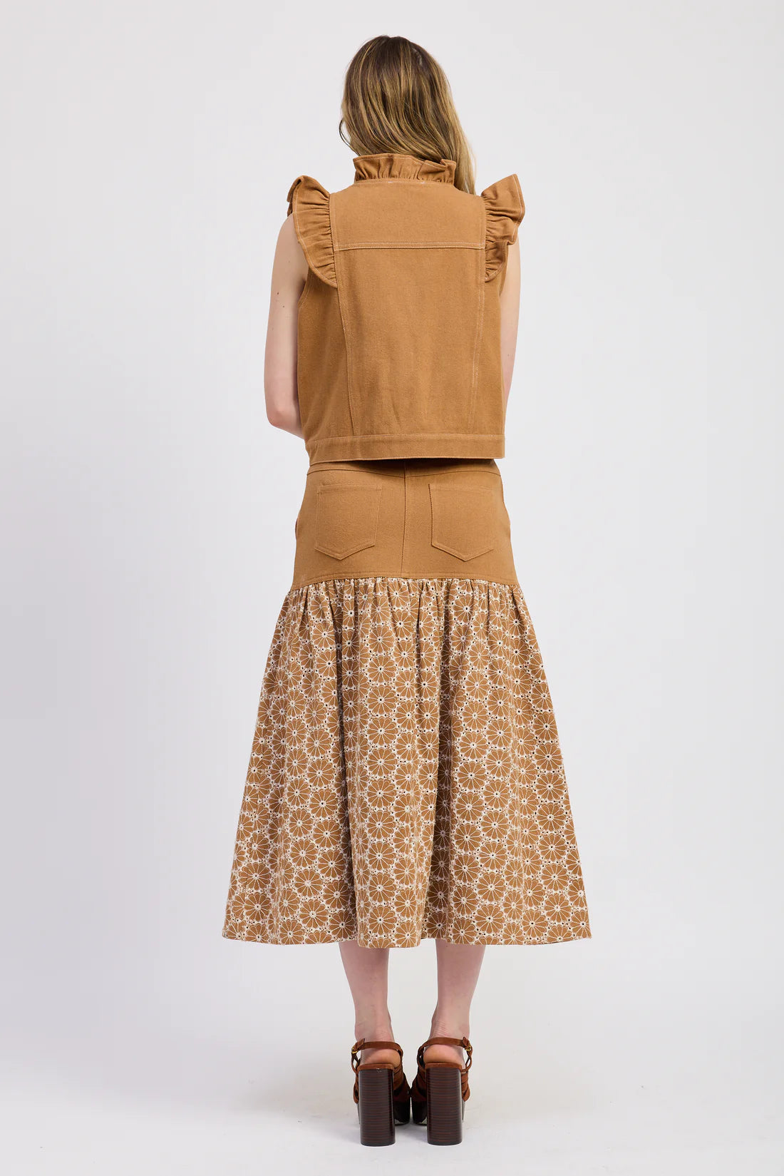 Yara Vest Top Camel
