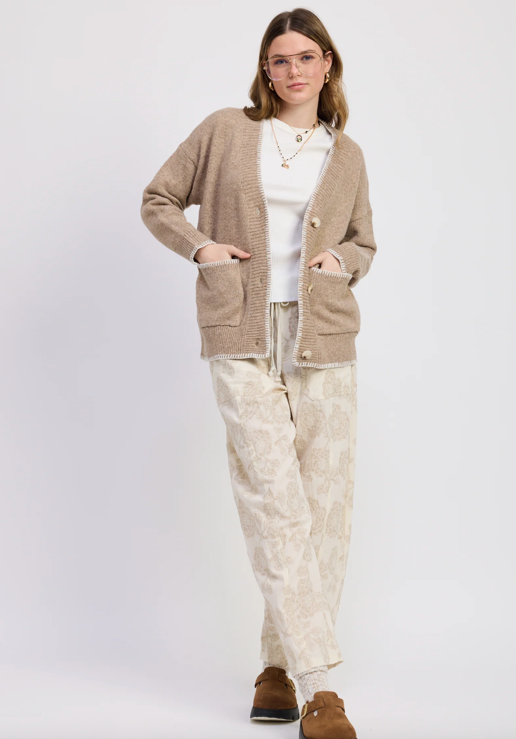 Barrel Pants Ecru