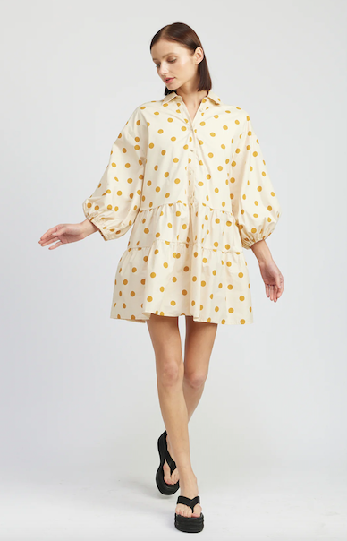 Margaret Mini Dress Yellow