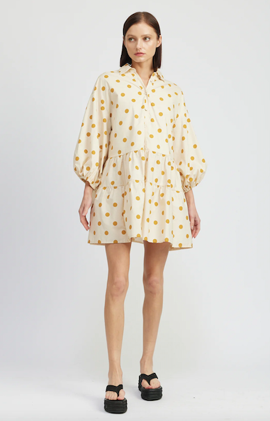 Margaret Mini Dress Yellow