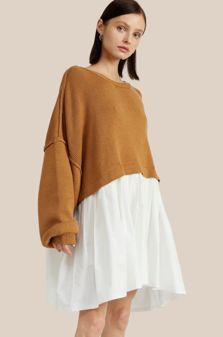 Sweater Dress Caramel