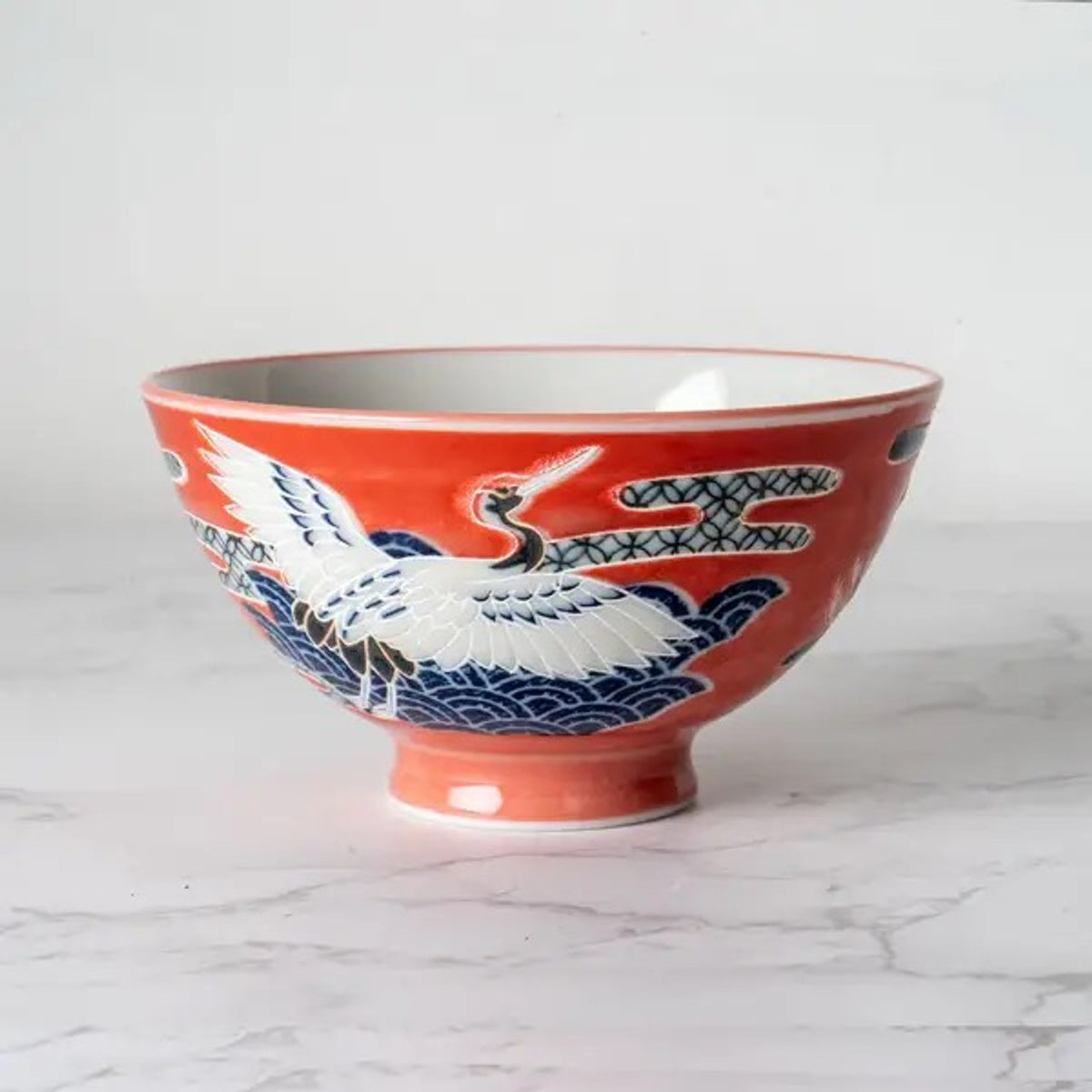 Rice Bowl Japanese Crane Jp