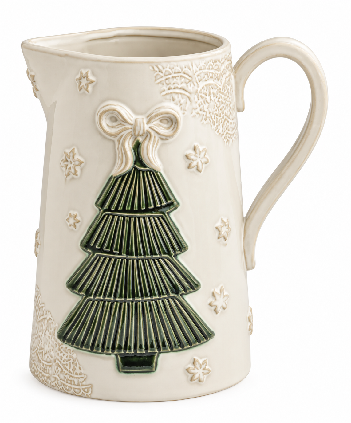 Pressed Christmas Tree Pitcher