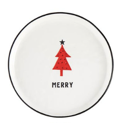 Holiday Appetizer Plates Merry