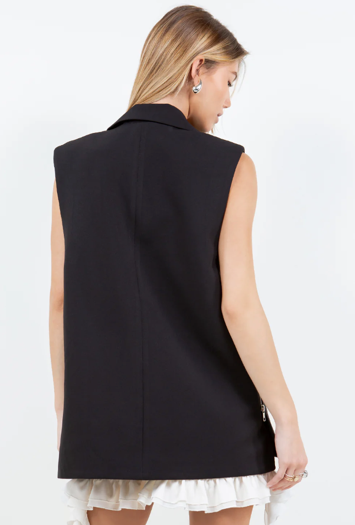 Blazer Side Zipper Black