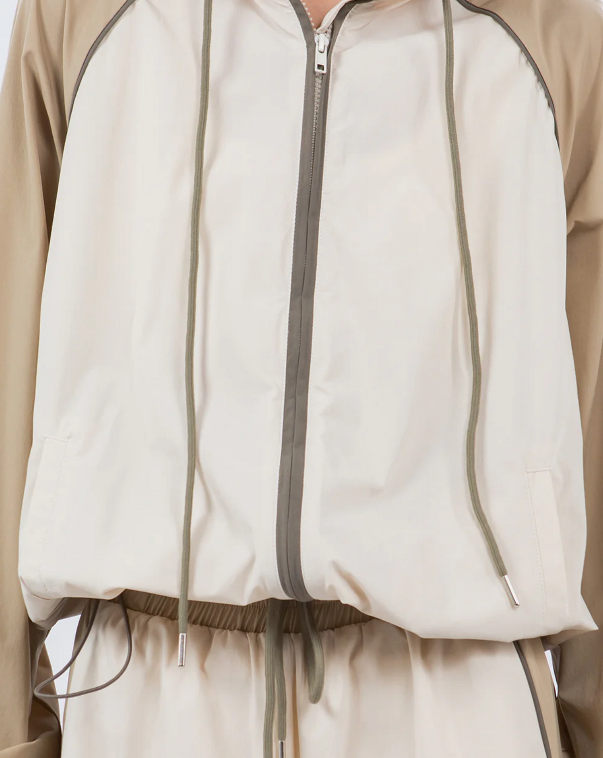 Draw Windbreaker Jacket Khaki