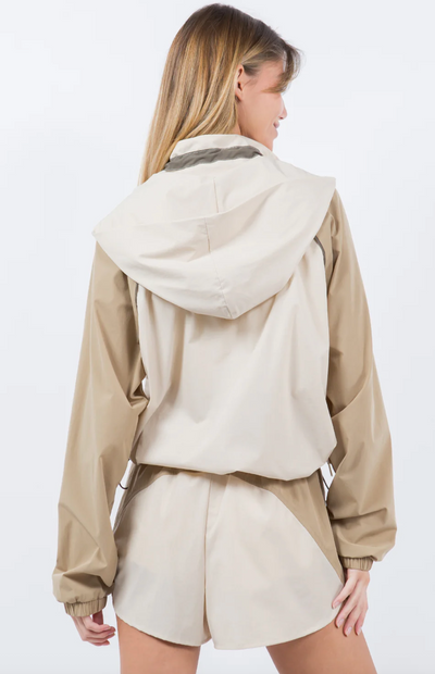Draw Windbreaker Jacket Khaki
