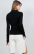 Sweater Black with Accent Button