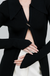 Sweater Black with Accent Button