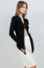 Sweater Black with Accent Button