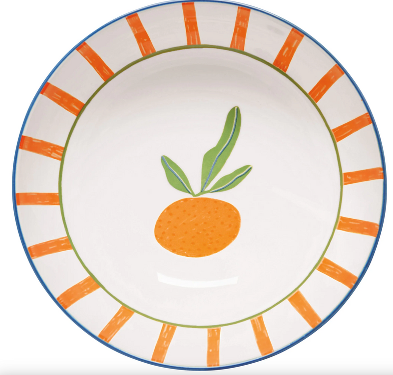 Bowl Stamped 8in Citrus Burst