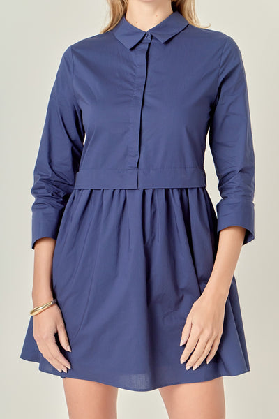 Jess Mini Dress Navy