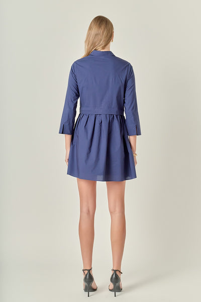 Jess Mini Dress Navy