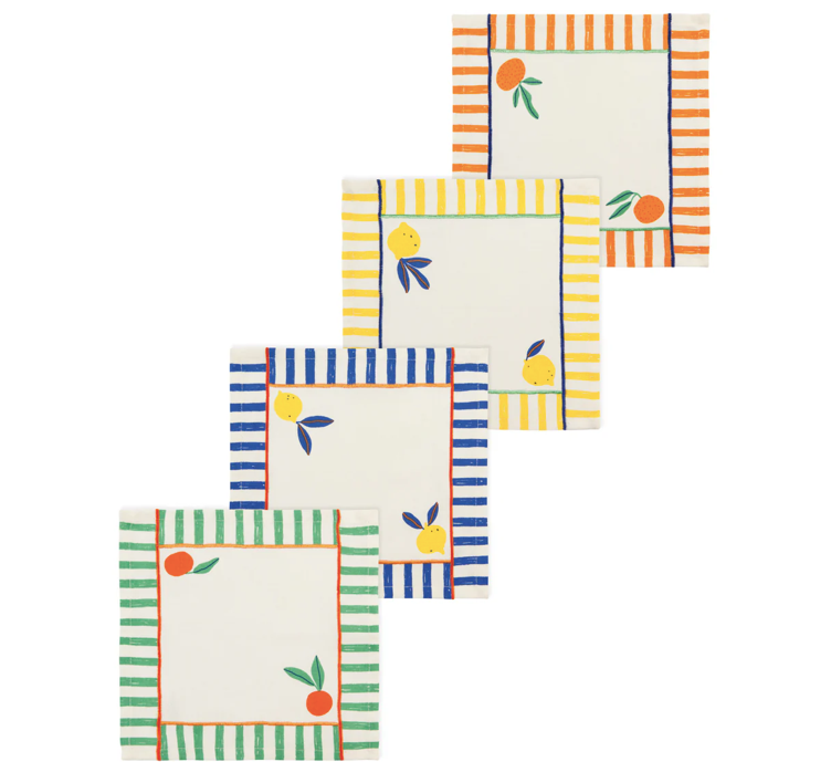 Citrus Burst Cocktail Napkin Multi