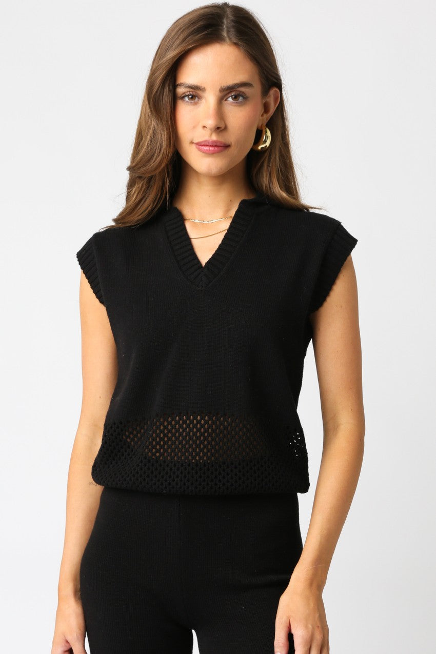 Allison Knit Top Black