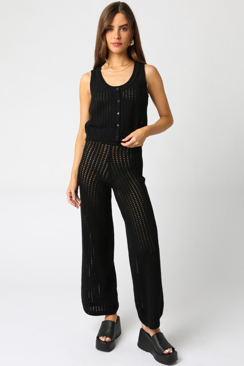 Aubree Knit Set Black