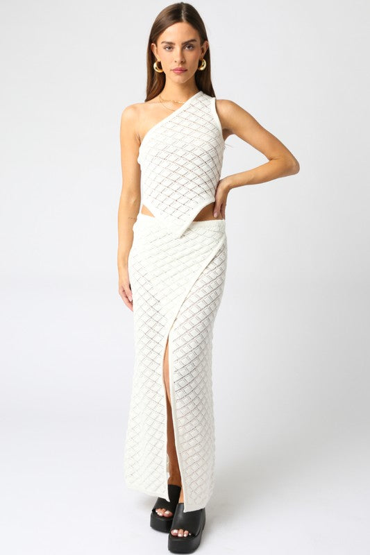 Andrea Knit Set Off White