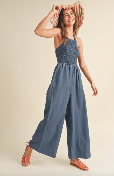 Dante Jumpsuit Indigo Blue