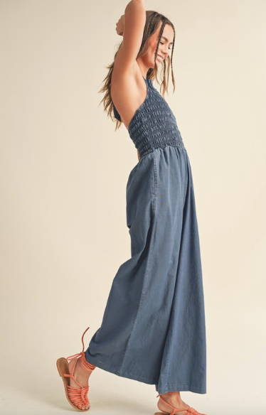 Dante Jumpsuit Indigo Blue