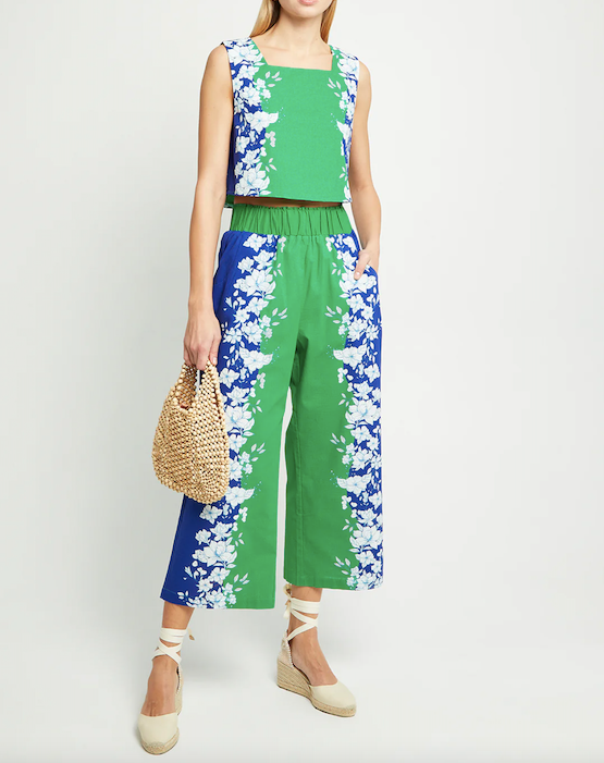Willow Set Green Blue Print