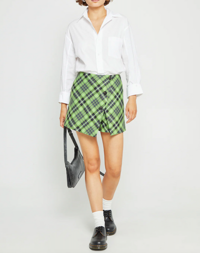 Gia Mini Skort Kiwi Plaid