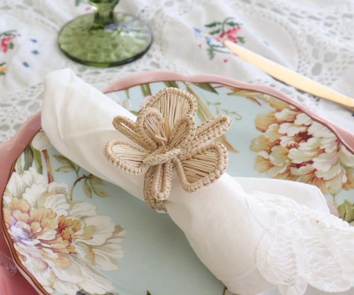 Orchid Napkin Ring Natural