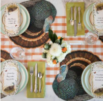 Die-Cut Heritage Turkey Placemat