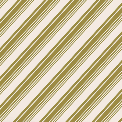 Gold Peppermint Stripe Cocktail Napkin