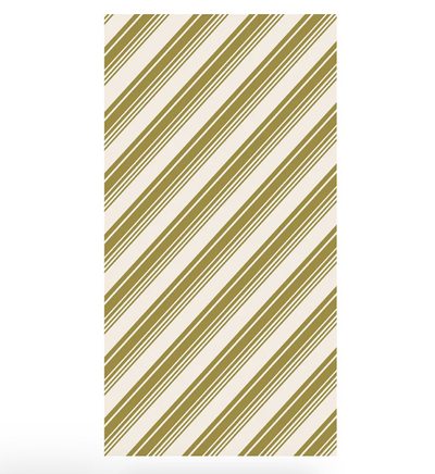 Gold Peppermint Stripe Guest Napkin