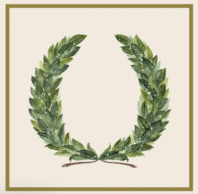 Laurel Wreath Cocktail Napkin