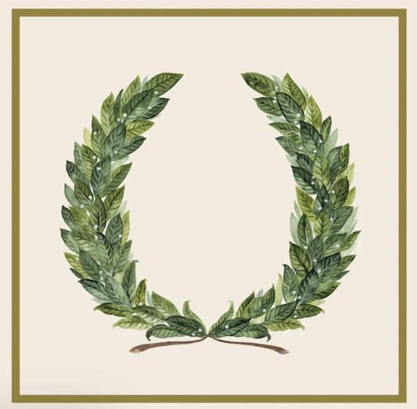Laurel Wreath Cocktail Napkin