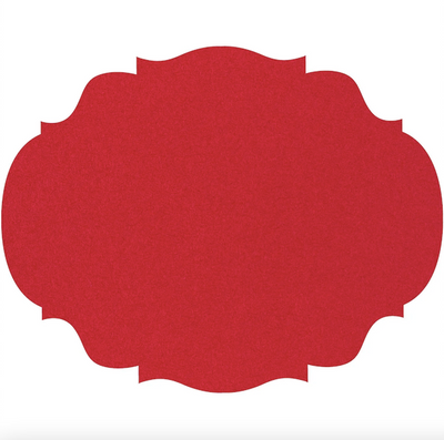 Die cut Red French Frame Placemat
