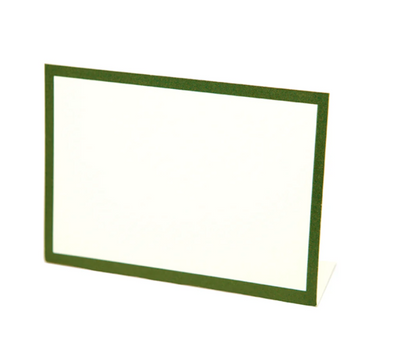 Dark Green Frame Place Card