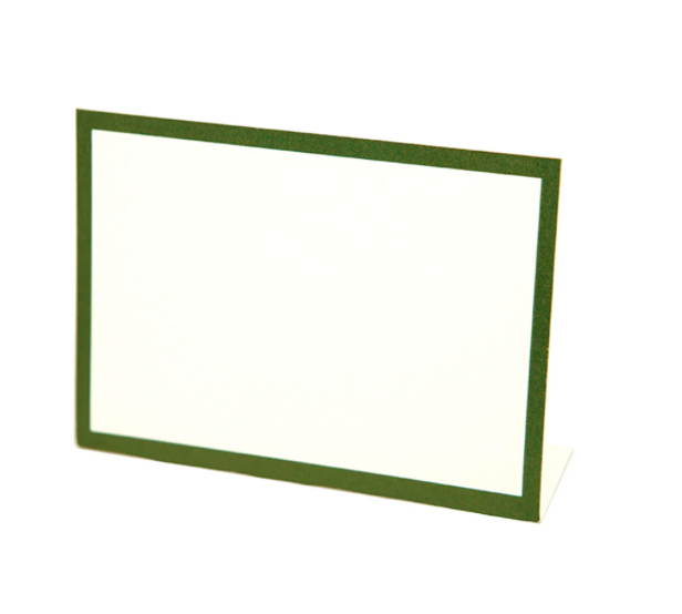 Dark Green Frame Place Card