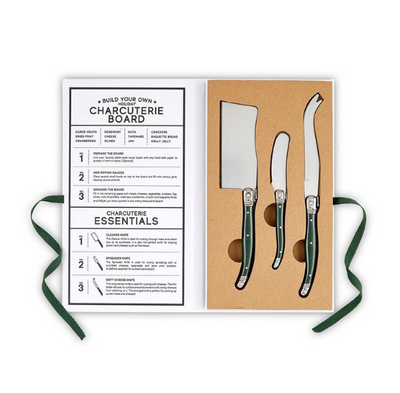 Charcuterie Knives Book Box Green