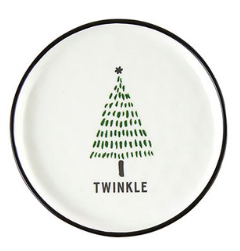 Holiday Green Dish Twinkle