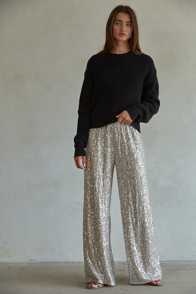 City Of Stars Pant Woven Gold Silver