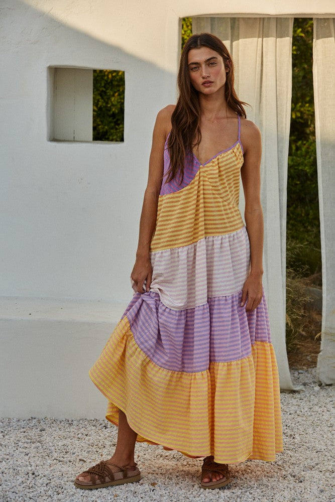 Browni Dress Yellow Purple