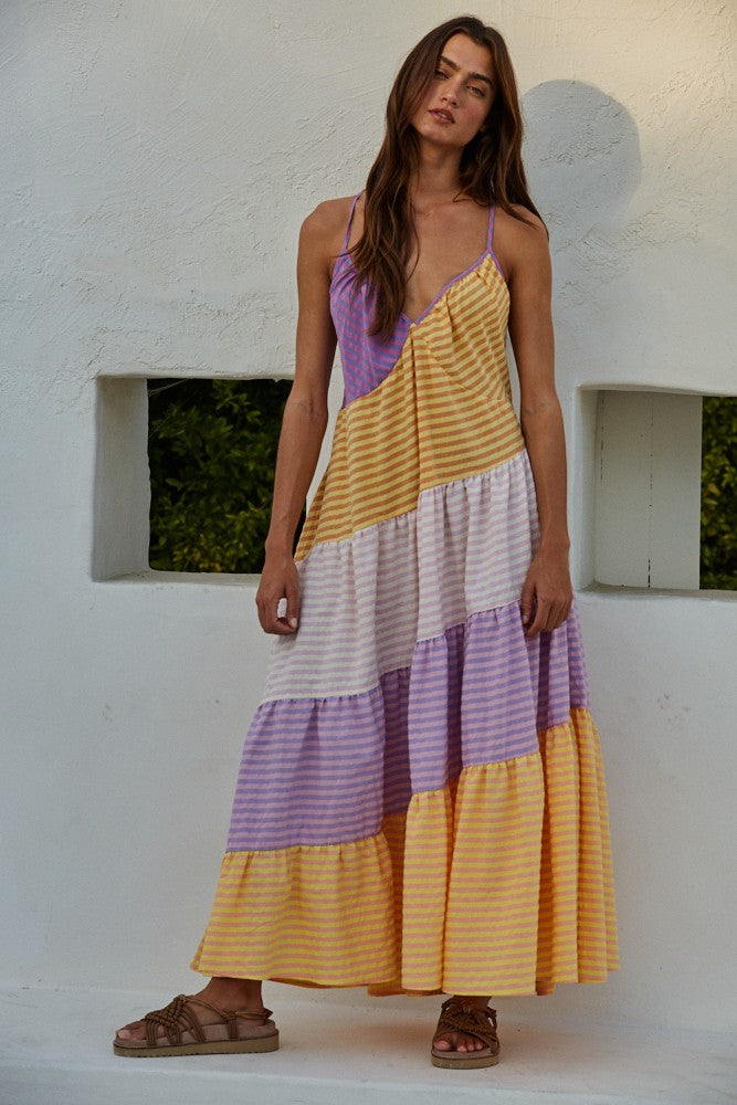 Browni Dress Yellow Purple